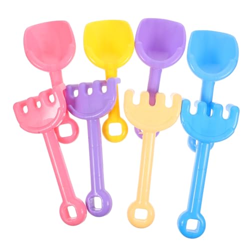iplusmile 8 Stück Teiliges Strandspielzeug Sandspielzeug mit Schaufeln und Rechen Robustes Gartenspielzeug für Sandgraben und Am Strand oder Sandkasten Zufällige Farbe Zufällige Farbe von iplusmile