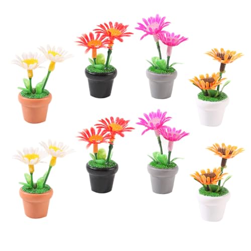 iplusmile 8Stücke Teiliges Bonsai Pflanzen Dekorative Topfpflanzen für Puppenhäuser und Mini für DIY Wartungsfrei und Bruchsicher von iplusmile