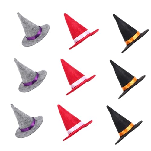 iplusmile 9Stücke Mini Hexenhut Flaschenabdeckung Teiliges und Kreative Halloween Dekoration für Flaschen Umweltfreundliches Material Partys iplusmile 9Stücke Mini Hexenhut Flaschenabdeckung Teiliges und Kreative Halloween Dekoration für Flaschen Umweltfreundliches Material Partys von iplusmile