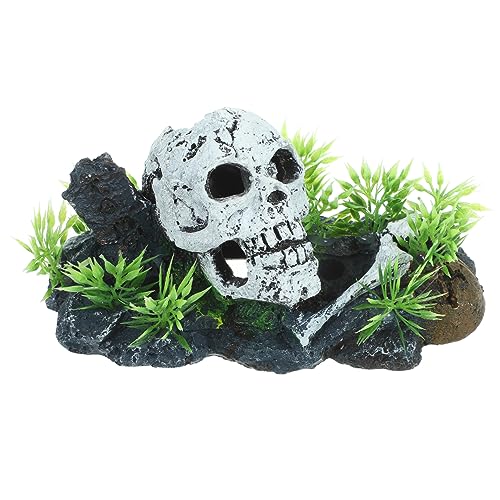 iplusmile Aquarium Deko Skull Head aus Widerstandsfähigem Realistische Totenschädel Figur für Fischversteck Dekoratives Ornament für Aquarium Teich Fischzucht und iplusmile Aquarium Deko Skull Head aus Widerstandsfähigem Realistische Totenschädel Figur für Fischversteck Dekoratives Ornament für Aquarium Teich Fischzucht und von iplusmile