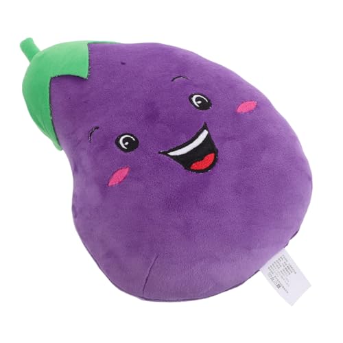 iplusmile Auberginenpuppe ausgestopftes Cartoon- Cartoon-Puppe gefülltes Gemüse Süße Puppe Kinderpuppe lustige Puppe Aubergine gefüllte Gemüsepuppe PP Baumwolle Violett von iplusmile