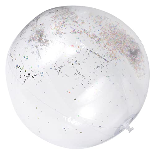 iplusmile Aufblasbarer Glitzernder Strandball Transparent mit Pailletten Robustes Langlebiges Material als Wasserspielzeug für Outdoor Spaß iplusmile Aufblasbarer Glitzernder Strandball Transparent mit Pailletten Robustes Langlebiges Material als Wasserspielzeug für Outdoor Spaß von iplusmile