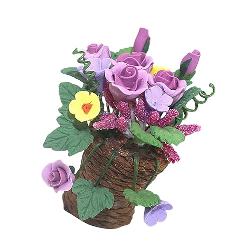 iplusmile Blumenkorb Modell für Puppenhaus Dekoration Exquisites Zubehör für Mini Fotografie Requisiten für Wohnkultur und Mini Landschaften Perfektes iplusmile Blumenkorb Modell für Puppenhaus Dekoration Exquisites Zubehör für Mini Fotografie Requisiten für Wohnkultur und Mini Landschaften Perfektes von iplusmile