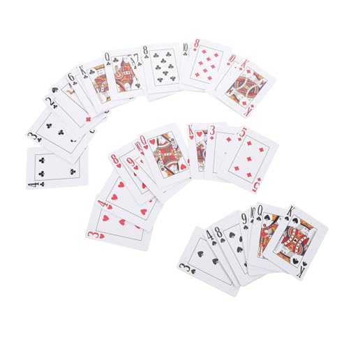 iplusmile Braille Spielkarten Großdruck für Sehbehinderte Blindenschrift Kartenspiel für Vielfältige Spiele Tragbares Deck für Nutzer Hilfsmittel zur Unterhaltung von iplusmile