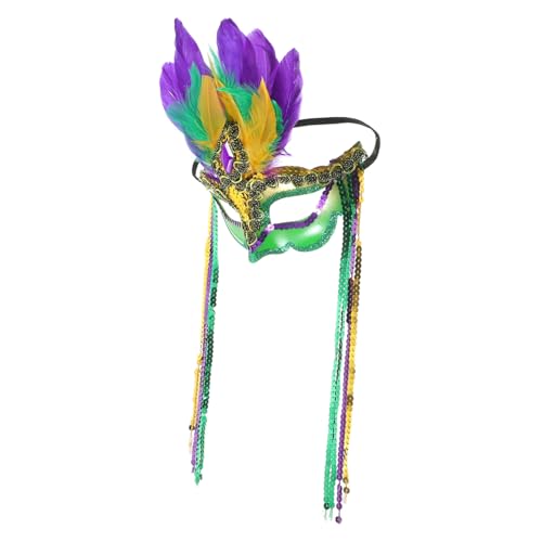 iplusmile Bunte Maske Cosplay Halbgesichtsmaske mit Verstellbarem Gummiband für Karneval Halloween Party Maskerade Leicht und Komfortabel von iplusmile