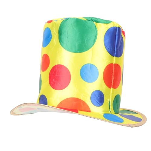 iplusmile Clown Hut Partykostüm Leichter Langlebiger Bühnenhut für Karneval Halloween Cosplay und Maskerade Geeignet für Profi Clowns und Kostümfans von iplusmile
