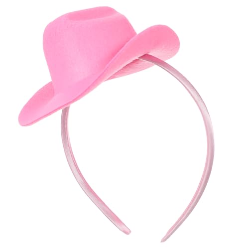 iplusmile Cowboyhut Haarband Mini Cowgirl Hut aus Weichem Elastisch und Verstellbar Leichter Party Kopfschmuck für Karneval Geburtstage und Bühnenauftritte von iplusmile