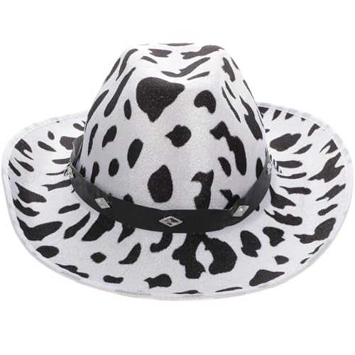 iplusmile Cowboyhut aus Filz, Westernhut für Cowgirls, Kostümzubehör für Maskerade, Party, Verkleidung, Mehrfarbig – Unisex von iplusmile