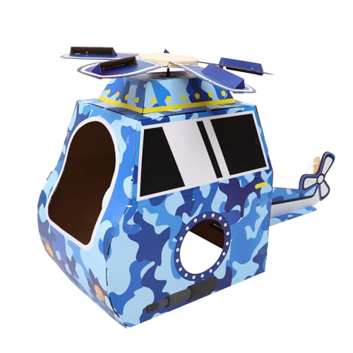 iplusmile DIY Tragbares Flugzeug Kostüm aus Karton Kreatives für Kleinkinder Beweglicher Propeller Pädagogisch für Eltern Junge Mädchen Spiel und Geburtstagsgeschenk von iplusmile