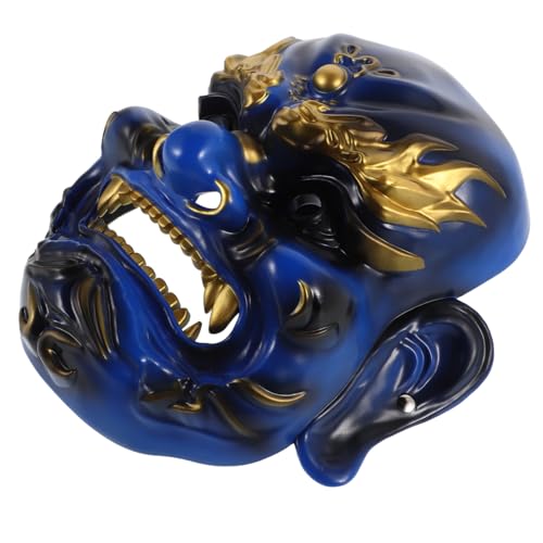 iplusmile Der Vermögensmaske Lustige Halloween-maske Realistische Gesichtsmaske Gruselige Masken Beängstigende Maske Realistische Halloween-maske Cosplay-maske Blue Harz von iplusmile