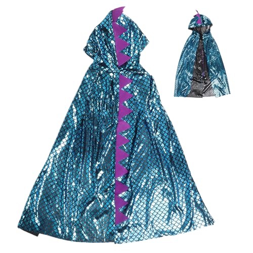 iplusmile Dinosaurier Umhang für Kapuzen Cape für Halloween Geburtstagsfeiern Tierkostüm für Rollenspiele Attraktives Dino Design für Unvergesslichen Spaß von iplusmile