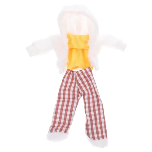 iplusmile Doll Costume Rotes Karomuster Puppenkleid Mädchen Puppe Skirt Dekorativ Waschbar Wiederverwendbar Ersatzkleidung von iplusmile