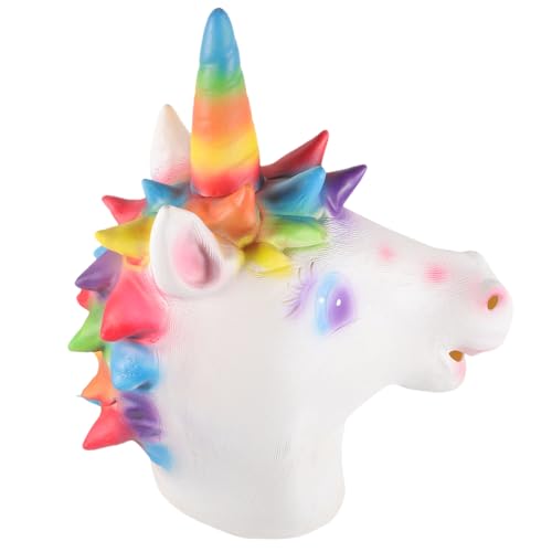 iplusmile Einhorn Vollkopfmaske für Erwachsene Lustige Tiermaske für Cosplay Kostümpartys Halloween und Festivals Einzigartiges Design Maskeraden iplusmile Einhorn Vollkopfmaske für Erwachsene Lustige Tiermaske für Cosplay Kostümpartys Halloween und Festivals Einzigartiges Design Maskeraden von iplusmile
