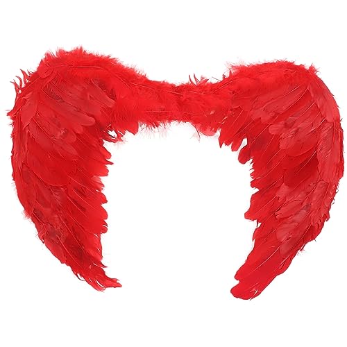 iplusmile Engelsflügel Kostüm Mädchen Rote Federflügel Leichtes Bequemes Fairy Wing für Party Bühnenauftritt Karneval Cosplay Wiederverwendbar und Strapazierfähig iplusmile Engelsflügel Kostüm Mädchen Rote Federflügel Leichtes Bequemes Fairy Wing für Party Bühnenauftritt Karneval Cosplay Wiederverwendbar und Strapazierfähig von iplusmile