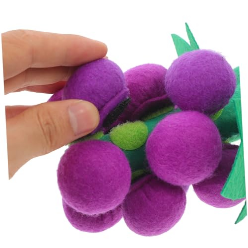 iplusmile Filz Traubenspielzeug Nicht Gewebtes Material Fördert Kognitive Fähigkeiten Kreatives Lernspielzeug für Haushalt und Geeignet als für Geburtstage und Weihnachten von iplusmile