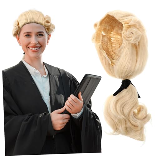 iplusmile Founding Father Perücke für Herren Realistische Richter Perücke Verstellbare Synthetische Hochtemperaturfaser Authentisches Gerichtskostüm Zubehör für Cosplay und Party iplusmile Founding Father Perücke für Herren Realistische Richter Perücke Verstellbare Synthetische Hochtemperaturfaser Authentisches Gerichtskostüm Zubehör für Cosplay und Party von iplusmile