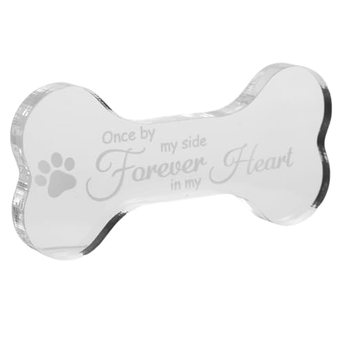 iplusmile Gedenktafel Für Haustiere Haustierschmuck Haustiergedenksteine ​​für Hunde Katzen-gedenkmarker Katzengedenkplaque Haustier-Plakette Gedenktafeln Für Hunde Transparent Acryl von iplusmile