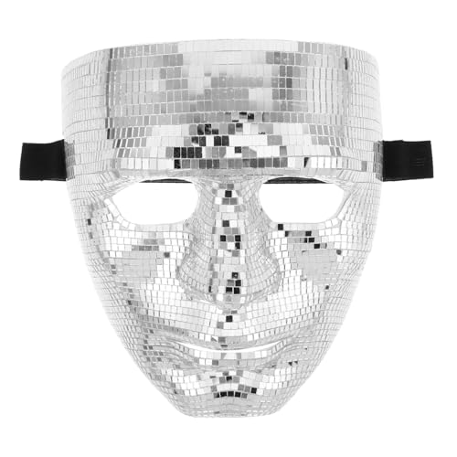 iplusmile Glitzernde Disco Maske für Halloween Cosplay Leicht und Bequem Partys Maskeraden und Nachtclubs Stylisches Accessoire mit Funkelndem von iplusmile