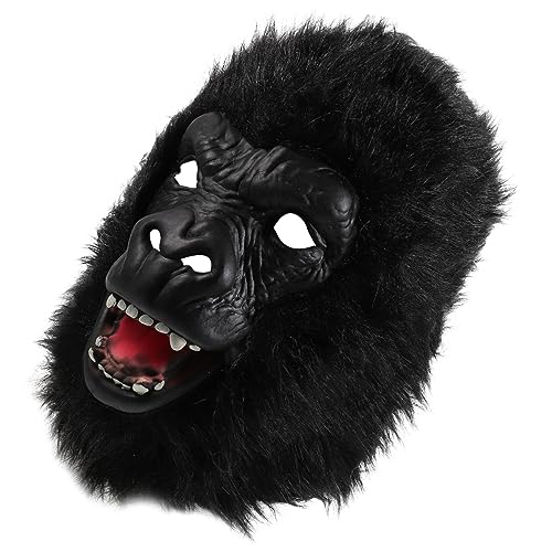 iplusmile Halloween Animal Gorilla aus und Plüsch Leichte Einheitsgröße Langlebige Cosplay Kopfbedeckung für Party Karneval und Gruselige Halloween Kostüme von iplusmile