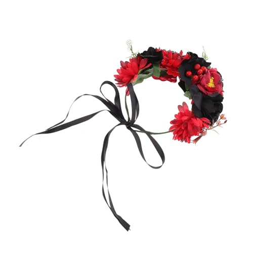 iplusmile Halloween Blumenkronen Haarreif mit Künstlichen Schwarzen und Roten Rosen Cosplay Haarschmuck für Frauen Bequemes Halloween Kopfschmuck für Partys und Themenveranstaltungen iplusmile Halloween Blumenkronen Haarreif mit Künstlichen Schwarzen und Roten Rosen Cosplay Haarschmuck für Frauen Bequemes Halloween Kopfschmuck für Partys und Themenveranstaltungen von iplusmile