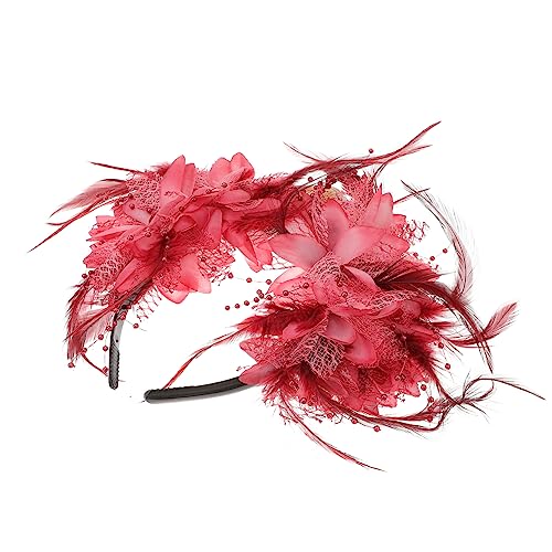 iplusmile Halloween Damen Haarreif mit und Künstlichen Blumen Dekorativer Kopfschmuck für Cosplay Karneval Fotografie und Party Wiederverwendbar Einzigartiges Halloween Zufällige Farbe von iplusmile