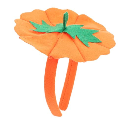 iplusmile Halloween Kürbis Stirnband mit Pumpkin Design Halloween Kostüm Kopfschmuck für Party und Cosplay Orange Prop Haarreif für Erwachsene von iplusmile