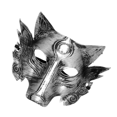 iplusmile Halloween Wolf Maske PVC Gruseliges Kostümzubehör für Halloween Party Cosplay Maskerade Erwachsene Tiermaske von iplusmile