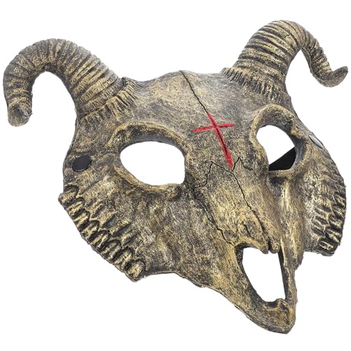 iplusmile Halloween-Ziegenschädelmaske: Gruselige Tiermaske Cosplay-Kostüm-Requisite Für Männer Und Frauen – Maskenball iplusmile Halloween-Ziegenschädelmaske: Gruselige Tiermaske Cosplay-Kostüm-Requisite Für Männer Und Frauen – Maskenball von iplusmile