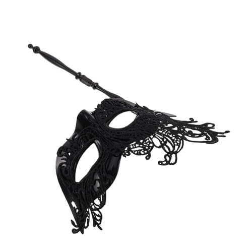 iplusmile Handgehaltene Spitzen Maske Damen Maskerade Maske Fasching Karneval Kostüm Strukturierte Form Weiches Material Bequem für Maskenball und Halloween Party iplusmile Handgehaltene Spitzen Maske Damen Maskerade Maske Fasching Karneval Kostüm Strukturierte Form Weiches Material Bequem für Maskenball und Halloween Party von iplusmile