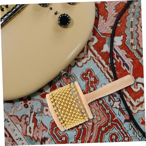 iplusmile Handheld Cabasa mit Holzgriff Leichtes Percussion Instrument für Bühne und Band Robust Gebaut für Professionelle Musiker und Vielseitige Indoor Sowie Outdoor Events von iplusmile