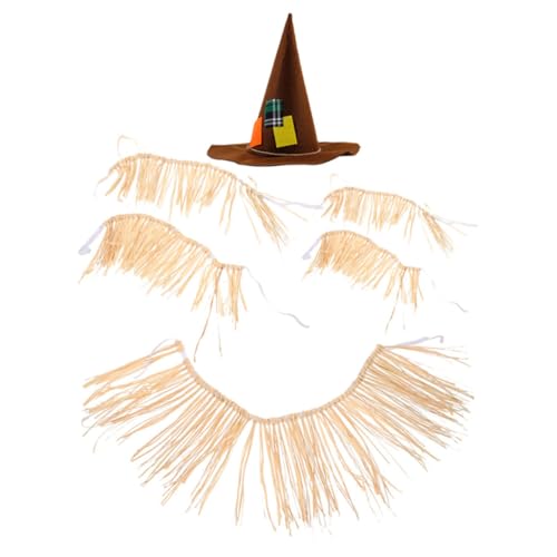 iplusmile Hawaiian Grass Rock Teiliges Bühnenkostüm mit Raffia Rock und Hexenhut für Damen Herren Tropische Luau Party Zubehör Leicht und Realistisch iplusmile Hawaiian Grass Rock Teiliges Bühnenkostüm mit Raffia Rock und Hexenhut für Damen Herren Tropische Luau Party Zubehör Leicht und Realistisch von iplusmile