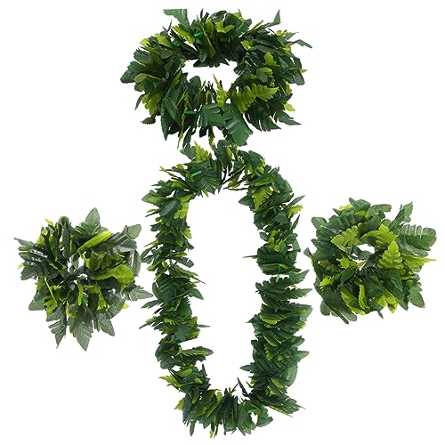 iplusmile Hawaiianisches Party Set Grün Teiliges Armband Stirnband Halskette Tropische Luau Dekoration Kostüm Zubehör für iplusmile Hawaiianisches Party Set Grün Teiliges Armband Stirnband Halskette Tropische Luau Dekoration Kostüm Zubehör für von iplusmile