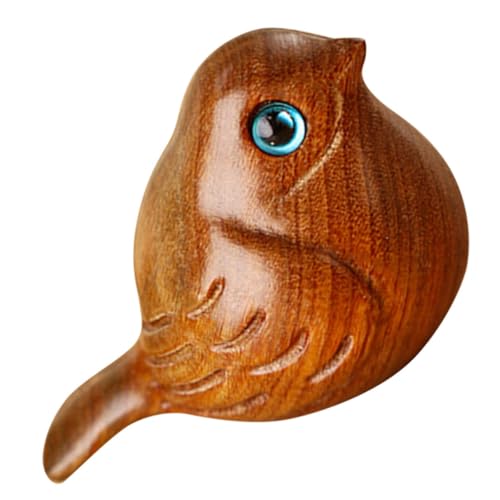 iplusmile Holzfigur Vogel Skulptur Handgeschnitzt Dekorativ Tischdekoration Kleiner Vogel aus Grünem Sandelholz als Deko und iplusmile Holzfigur Vogel Skulptur Handgeschnitzt Dekorativ Tischdekoration Kleiner Vogel aus Grünem Sandelholz als Deko und von iplusmile