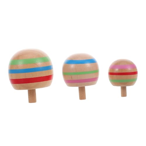 iplusmile Holzkreisel Präzisionskreisel Holzkreisel Kinderbemalung Gyro Kreisel Sportbälle Kreisel Frühes Lernen Lernspielzeug Holzkreisel von iplusmile