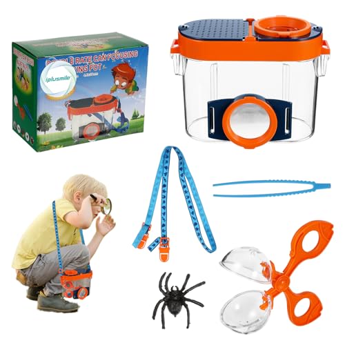 iplusmile Insekt Viewer Box - Käfer Beobachtung Lupe Käfig / Outdoor Bug Catcher Container Pädagogische Erkundungstool für Kinder Jungen Mädchen von iplusmile