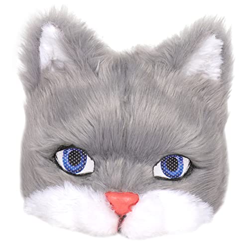 iplusmile Katzen Masquerade Maske aus Weichem Material Elastisches Band Leichte Tiermaske für Halloween Karneval Kostümparty Cosplay und Maskerade Erwachsene von iplusmile