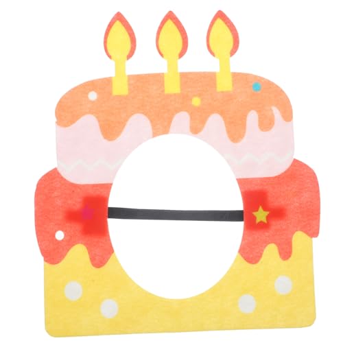 iplusmile Kindergeburtstag Partyhut Wiederverwendbar Geburtstagskuchen Kopfschmuck Niedliches Design Farbenfroher Cartoon für Fotos und Feierlichkeiten von iplusmile