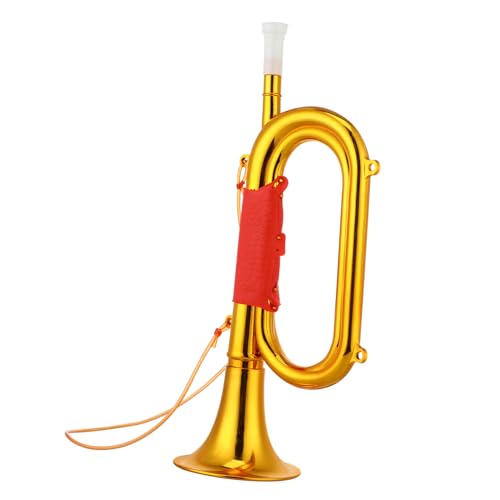 iplusmile Kleine Kindertrompete mit Einfachem Druckknopf Lauter Bühnenrequisit für Rollenspiele und Partys Pädagogisches Blasinstrument für Junge Musiker Mädchen Jungen von iplusmile