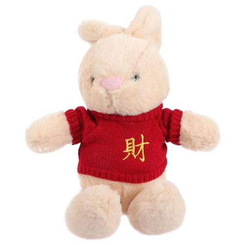 iplusmile Kuscheliges Kawaii Plüschhäschen mit Weichem Strickpullover Dekoratives Osterparty Stofftier für Kinderzimmer Schlafbegleiter und Niedliches für Jungen und Mädchen von iplusmile