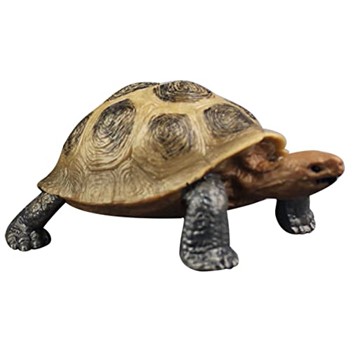 iplusmile Landschildkrötenfigur aus Kunststoff Detailgetreues Modell für Deko für Garten Leuchtende Farben und von iplusmile