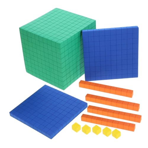 iplusmile Mathematik Lernwürfel Eva Material Langlebig Sicher Bunte Zählblöcke für Grundschule Vielseitiges Modell zur Rechenvorführung und Logisches von iplusmile