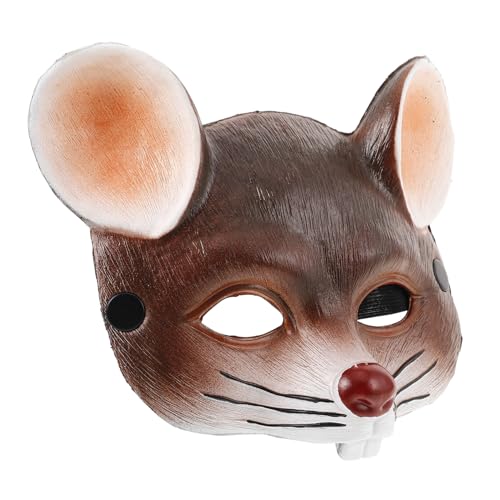 iplusmile Mausmaske aus PU Schaum für Halloween und Karneval Kostüm Maske für Erwachsene und Leichte und Bequeme Gesichtsabdeckung für Partys Einzigartiges Design Braun iplusmile Mausmaske aus PU Schaum für Halloween und Karneval Kostüm Maske für Erwachsene und Leichte und Bequeme Gesichtsabdeckung für Partys Einzigartiges Design Braun von iplusmile