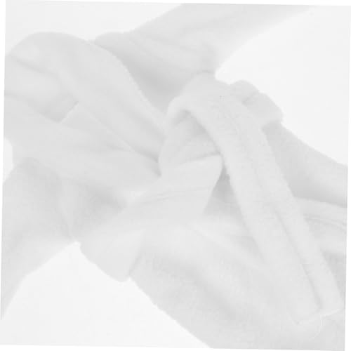 iplusmile Mini Puppen Bademantel Set Weiß mit Socken Weiches Stoffmaterial Vielseitiges Puppenkleidungszubehör für Mini Doll Robe Outfit Exquisit Verarbeitet Passt für Verschiedene Anlässe von iplusmile
