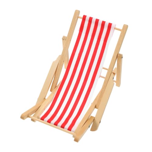 iplusmile Mini Strandkorb Modellstühle Strandzimmer Plüsch Puppenhausmöbel Kleinkind Mädchen Größenwachstum Türdekor Kinderzimmer Namensschild Namensschild Seltsames Rotes von iplusmile