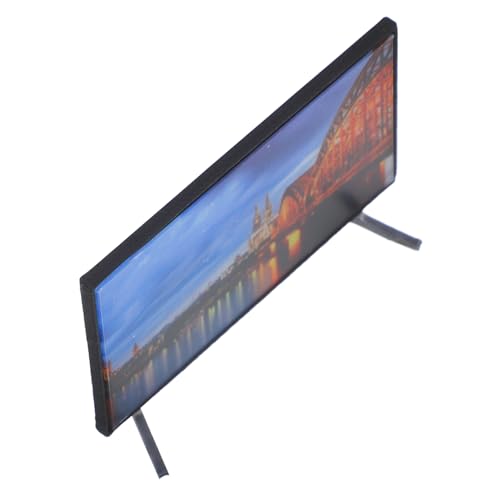 iplusmile Mini-TV Fernseher Dollhouse Decor Miniatur -Dinge Fernsehen für kleine Mädchen kleines Fernsehspielzeug Spielzeugmöbel Puppenhauszubehör Puppenhaus-Miniaturen Miniaturzubehör pla von iplusmile