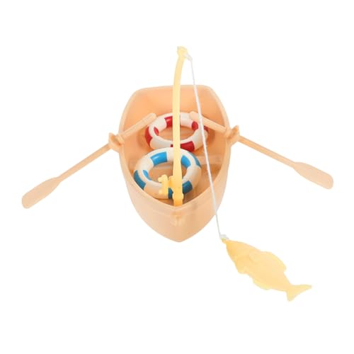 iplusmile Miniatur Angelboot Set Mini Haus Deko Schwimmring Modell Detailreich Für Puppenhaus Zubehör Kleinkinder Wasserspielzeug Pool Dekoration von iplusmile