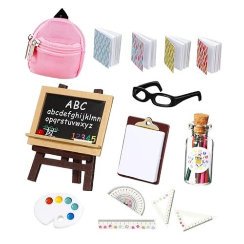 iplusmile Miniatur Schulranzen mit Simulierten Büchern und Bleistiften Kreatives Puppenhaus Zubehör Langlebige Miniatur Lernspielzeuge für DIY Landschaftsdekoration und Kinderhandwerk iplusmile Miniatur Schulranzen mit Simulierten Büchern und Bleistiften Kreatives Puppenhaus Zubehör Langlebige Miniatur Lernspielzeuge für DIY Landschaftsdekoration und Kinderhandwerk von iplusmile
