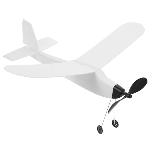 iplusmile Motorflugzeugmodell Kinderflugzeug Segelflugzeugmodelle DIY Lustige Segelflugzeuge Flugzeugmodelle Outdoor Fliegendes Flugzeug Gummiband Flugzeug Schaum von iplusmile