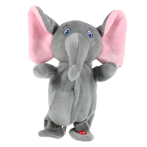 iplusmile Musikalischer Plüsch Elefant für Sprechendes und Laufendes Weiches Kuscheltier Geburtstagsgeschenk Dekoratives Accessoire für Kindergarten und Zuhause von iplusmile