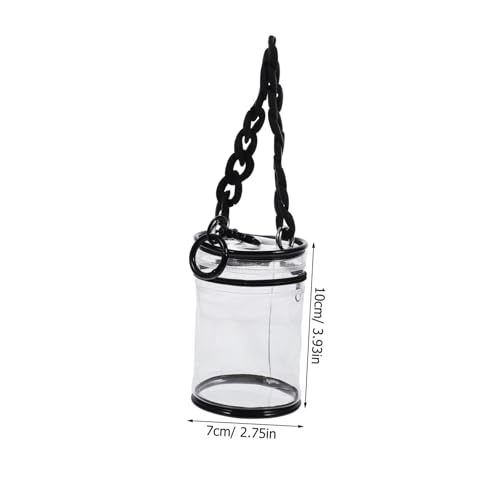 iplusmile PVC Transparenter Puppentragetasche Leichte wasserdichte Mini Aufbewahrungstasche mit Reißverschluss Vielseitig für Outdoor und Reise Praktischer Durchsichtiger Doll Holder von iplusmile